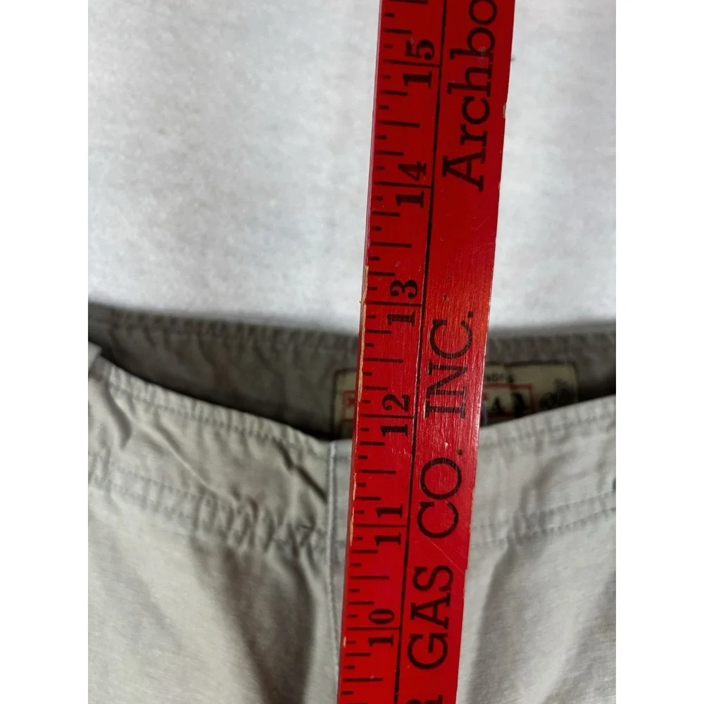 Military Denim Shorts Mens 35x12‎ Khaki Cargo Y2K Pockets